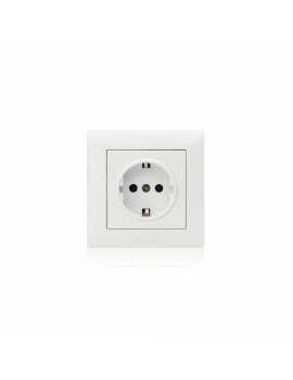 TOMADA SCHUKO 2P+T M2020 16A - 250V C/AP BRANCO 