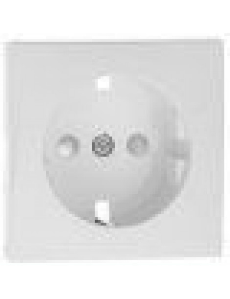 CENTRO SCHUKO C/OBTURADOR TBR BRANCO
