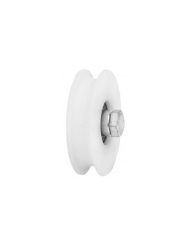 RODA NYLON PORTÃO CORRER 60 U 1 ROLAMENTO