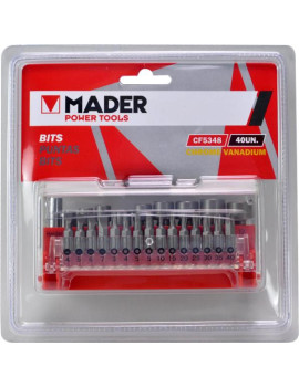 JOGO BITS /CHAVES MAGNETICAS MADER 40PCS REF.63069