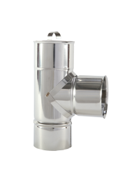 TE INOX 304 100MM C/TAMPA