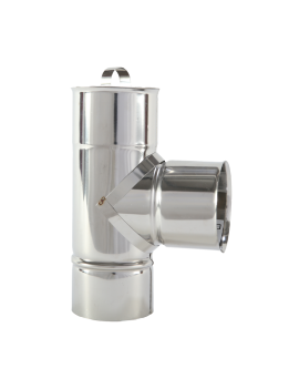 TE INOX 304 100MM C/TAMPA