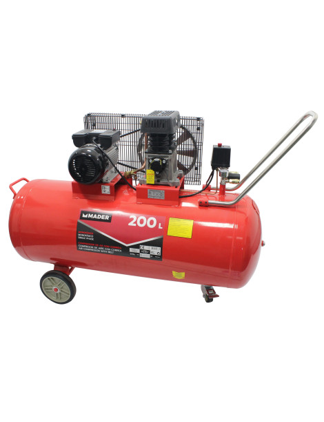 COMPRESSOR DE AR CORREIA 200LT MADER REF.09363