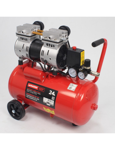 COMPRESSOR DE AR SILENCIOSO 24 LT MADER REF.09372