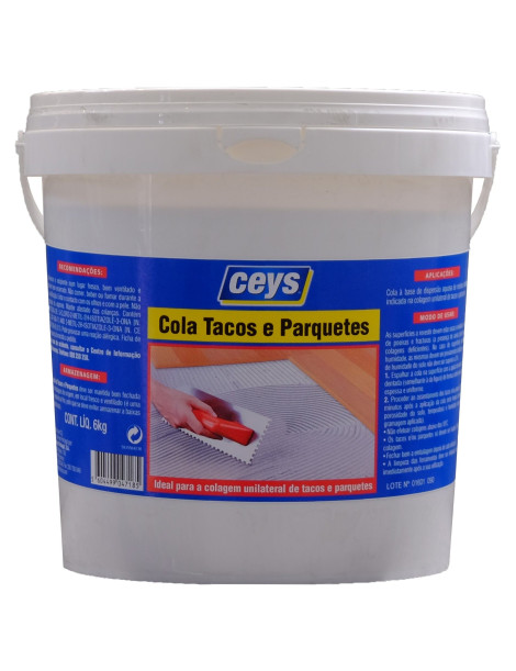 COLA BRANCA 6KGS TACOS E PARQUETES CEYS