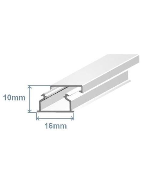 CALHAS EFAPEL ADESIVA 16X10MM REF.10020 FBR