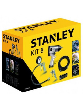 KIT AR COMPRIMIDO 8PCS STANLEY