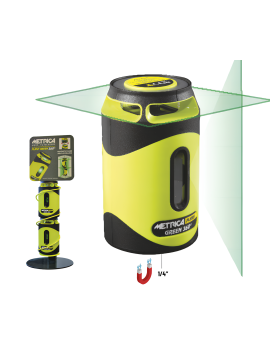 LASER C/PLANO HORIZONTAL 360º + VERTICAL 90º VERDE 40MT METRICA