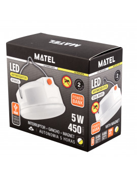 LANTERNA CAMPISMO LED 5W ANTI-MOSQUITO MATEL