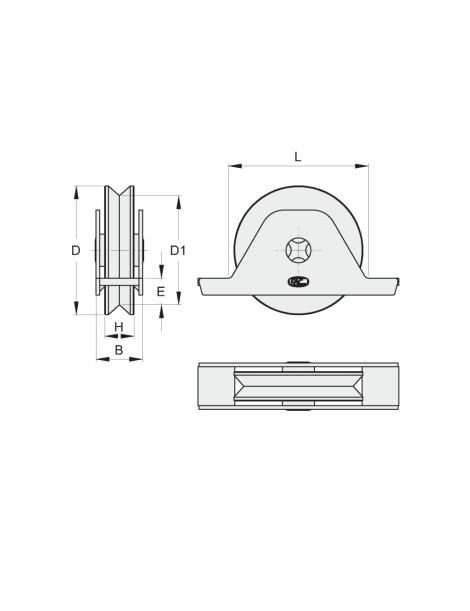 RODA SUPORTE LATERAL SUPERIOR 75X18 GOLA V REF.721.75 