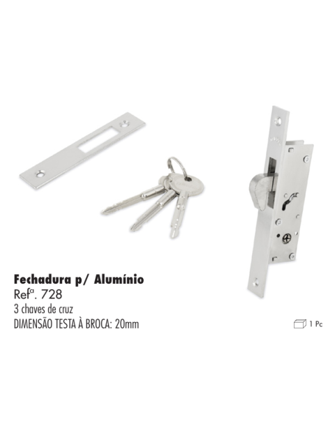 FECHADURA GANCHO 20MM REF.728