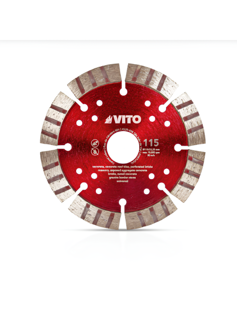 DISCO DIAMANTE 115MM GERAL OBRA PRO VITO REF.VIDGOP115