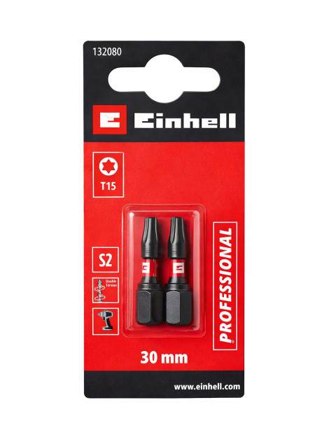 BITS 2PCS 30MM TORX T15 IMPACTO EINHELL 