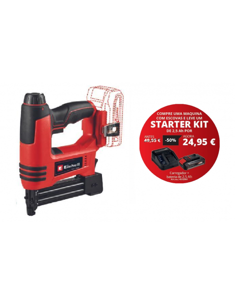 AGRAFADOR PREGADOR TE-CN 18 LI A BATERIA REF:4257790 + STARTER KIT 2.5AH REF:4512097 EINHELL