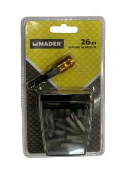 JOGO BITS 18PCS C/ADAPTADOR MADER POWER