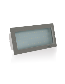 APLIQUE LED MURO EMBUTIR 8W INOX 5000K ASLO 