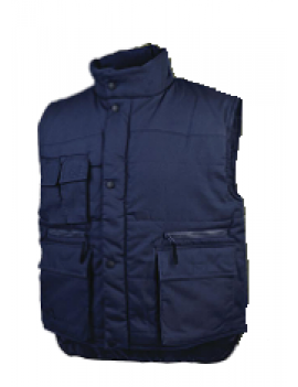 COLETE MULTIBOLSOS INVERNO AZUL (PRINTER) COMEA