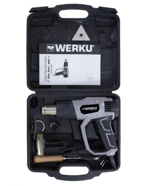 PISTOLA AR QUENTE 2000 W WERKU REF.WK402080