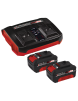 STARTER KIT BATERIA 18V 2X4.0AH C/CARREGADOR DUPLO KIT PCX EINHELL REF.4512112