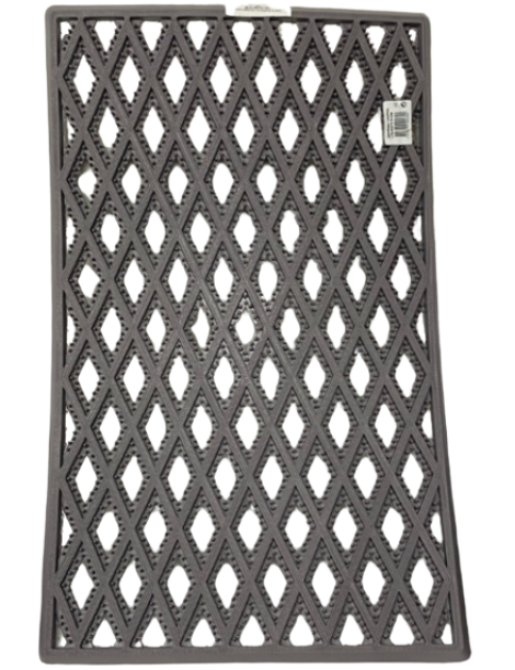 TAPETE BORRACHA DOORMAT XADREZ 61X38 CINZA/CASTANHO