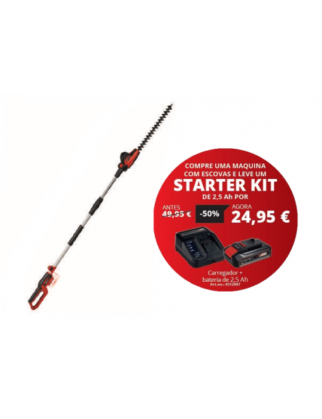 APARADORES SEBES TELESCÓPICO GC-HH 18/45 LI T-SOLO (REF:3410585) + STARTER KIT 2.5AH (REF:4512097) EINHELL