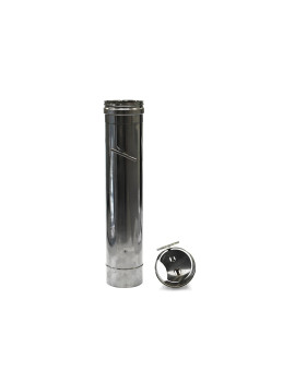 TUBO INOX 304 0.4MM 150MM C/REGISTO