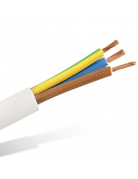 CABO FVV 3X1.5MM BRANCO C/TERRA