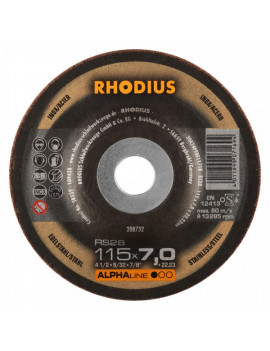 DISCO REBARBAR RHODIUS INOX 115X7MM RS28