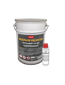 RESINAS POLIESTER 5KG + CATALISADOR 125GRS