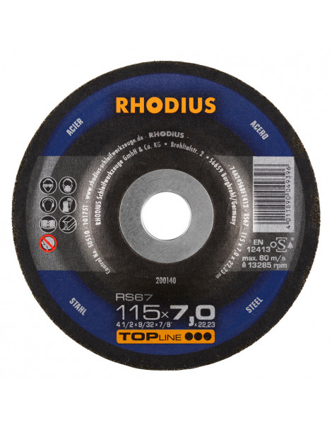 DISCOS REBARBAR RHODIUS 180x6MM RS2