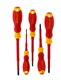 JOGO CHAVE FENDAS ISOLADAS 5PCS STANLEY 1000V