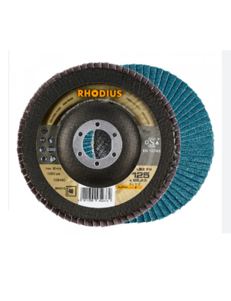 DISCOS LAMELADOS 125MM 40/60/80 RHODIUS   