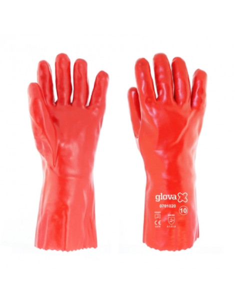 LUVAS PVC CANO GRANDE VERMELHO 35CM 