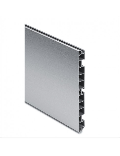 RODAPÉS PLAST 12CM ALUMÍNIO 4MT
