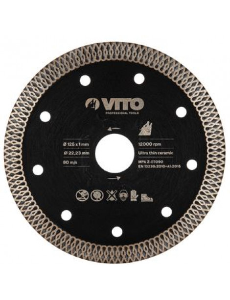 DISCO DIAMANTE 115MM EXTRA FINO VITO