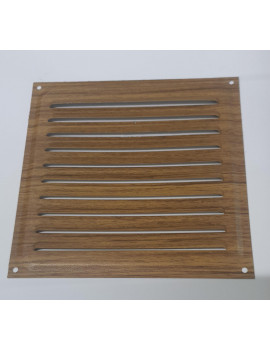 GRELHAS ALUMINIO VENTILADOR 15X15 CASTANHO