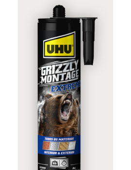 COLA MONTAGEM GRIZZLY 435GR UHU