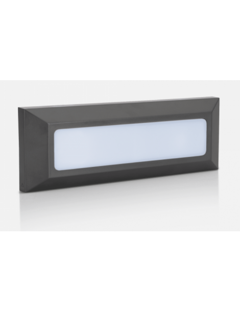 APLIQUE MURO SALIENTE 4W LED 400K PRETO