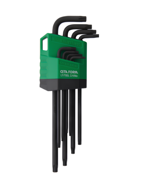 JOGO CHAVE TORX LONGA TX-9 -TX-40  8PCS. CETAFORM 
