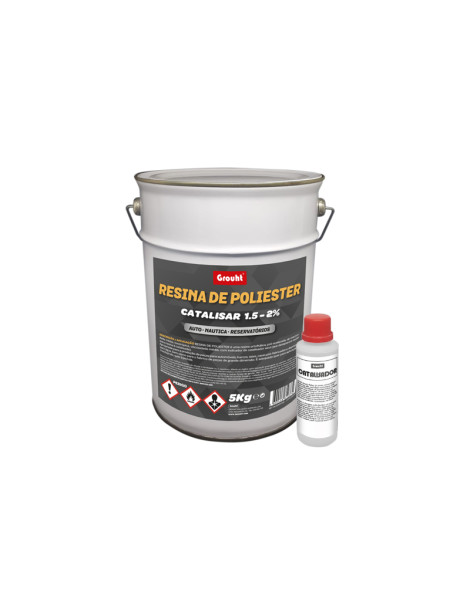 RESINAS POLIESTER 1KG + CATALIZADOR 20MG