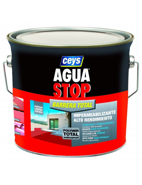 AGUASTOP BORRACHA ACRILICA  5LT FIBRAS CORES CEYS