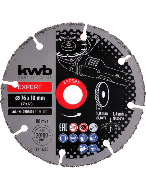 DISCO CORTE MADEIRA 115MM KWB 
