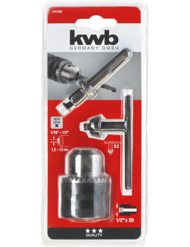 BUCHAS BERBEQUIM 13MM CHAVE + ADAPTADOR KWB REF.49291390