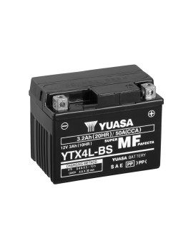 BATERIAS MOTO YTX4L-BS YUASA 12V 3.2AH