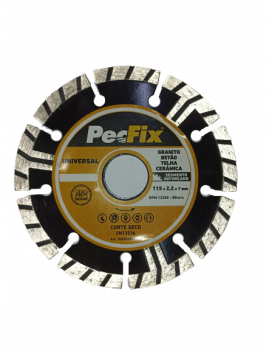 DISCO DIAMANTE 115MM PECFIX ECO SEGM.REFORÇADO