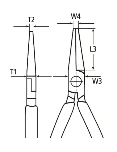 ALICATE PONTAS LONGAS KNIPEX REF.26.16.200