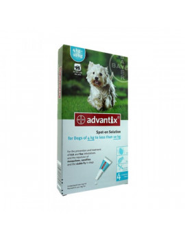 ADVANTIX CÃES COM MAIS DE 4KGS ATÉ 10KGS 1 PIPETA