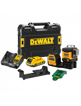 NÍVEL LASER 3 LINHAS LUZ VERDE 12/18V DEWALT