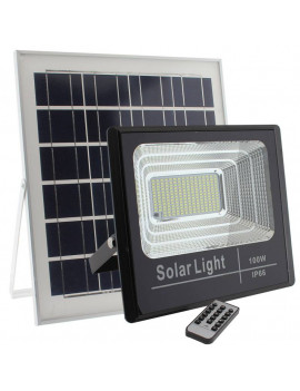 PROJETOR LED PAINEL SOLAR 100W