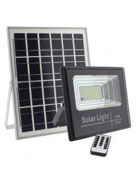 PROJETOR LED PAINEL SOLAR 40W